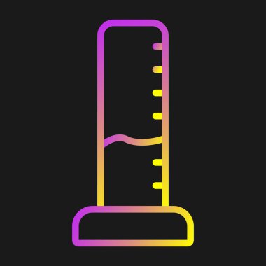 Mezuniyet Silindiri simgesinin vektör illüstrasyonu