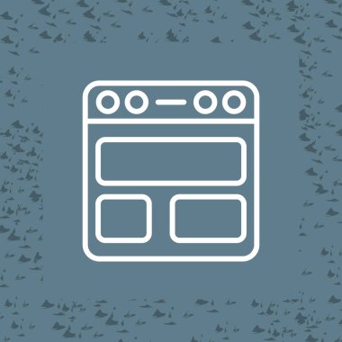 Web tarayıcı simgesi, vektör çizim     