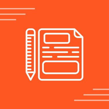 belge web simgesi vektör illüstrasyonu