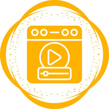 tarayıcı simgesi vektör illüstrasyonu