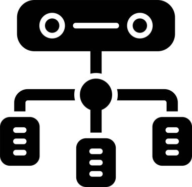 Yük dengeleyici. Web simgesi basit illüstrasyon