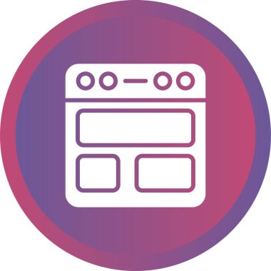 Web tarayıcı simgesi, vektör çizim     