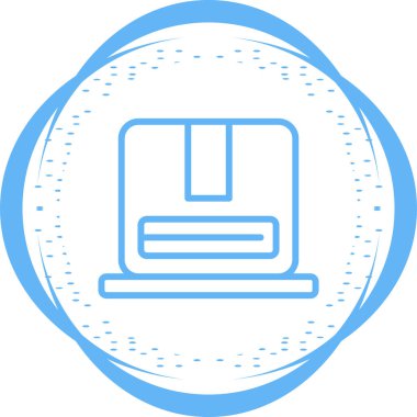 Paket teslim simgesi, vektör illüstrasyonu  