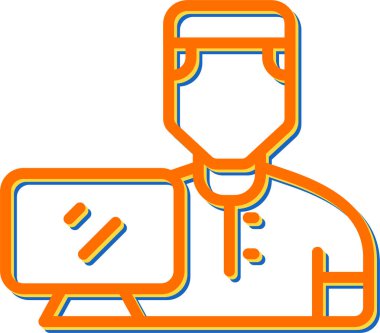 kullanıcı. Web simgesi vektör illüstrasyonu