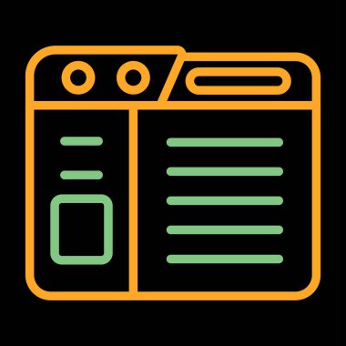 Web sitesi modern simgesinin vektör illüstrasyonu