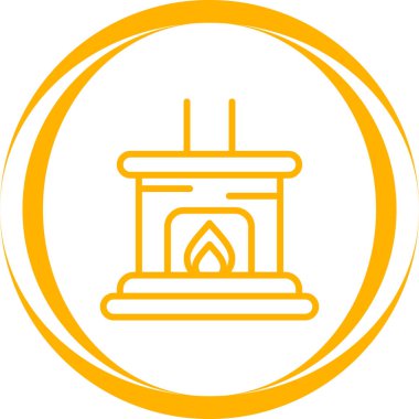 Fırın simgesinin vektör illüstrasyonu