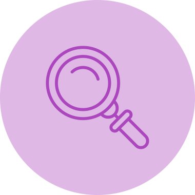 Büyütme cam simgesi vektör illüstrasyonu  