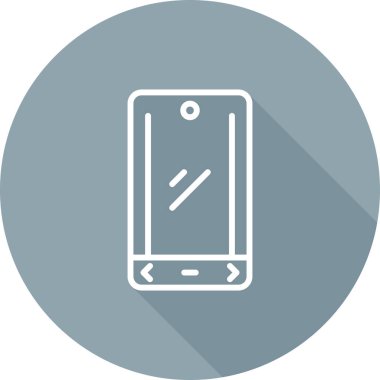 akıllı telefon simgesi, vektör illüstrasyonu basit tasarım
