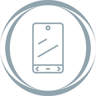 akıllı telefon simgesi, vektör illüstrasyonu basit tasarım