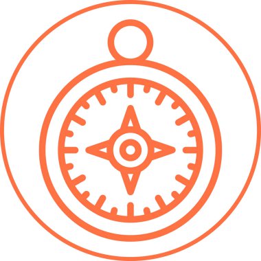 pusula simgesi web basit illüstrasyon