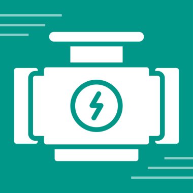 araba motoru simgesi vektör illüstrasyonu   