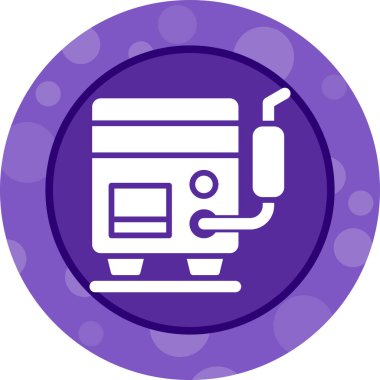 Kaynak Makinesi simgesi, vektör illüstrasyonu basit tasarım