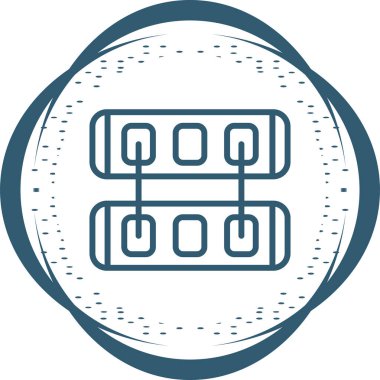 Ağ Anahtarı Vektör Simgesi Beyaz Arkaplanda İzole Edildi 