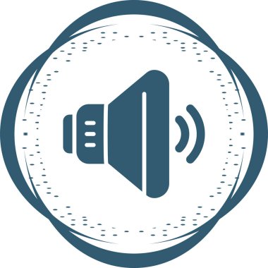 ses hoparlörü simgesi, web illüstrasyonu