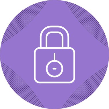 Asma kilit simgesinin web illüstrasyonu