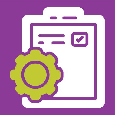 Dosya Yönetimi web simgesi basit illüstrasyon