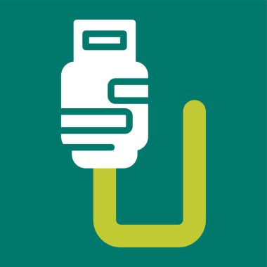 usb simgesi, vektör illüstrasyonu basit tasarım