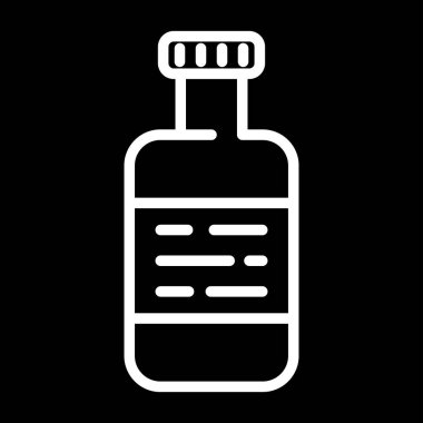   şişe ağ simgesi basit illüstrasyon