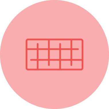 ızgara simgesi, ağ basit illüstrasyon