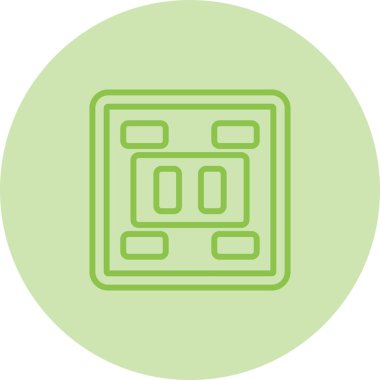 Soket simgesi tasarımı, vektör illüstrasyonu