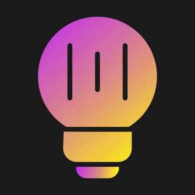  Led Ampul simgesi tasarım vektörü