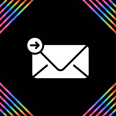 posta simgesi, vektör illüstrasyonu basit tasarım gönder