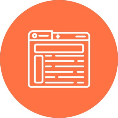 Düzen tasarımı ikon vektör illüstrasyonu