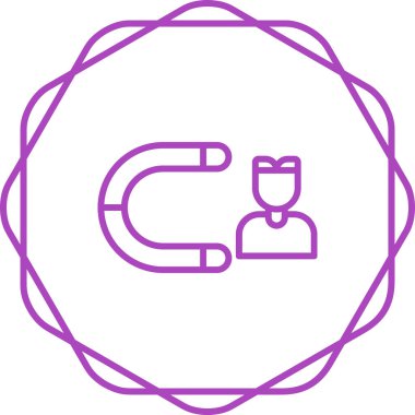 Müşteri edinme simgesi, vektör illüstrasyonu