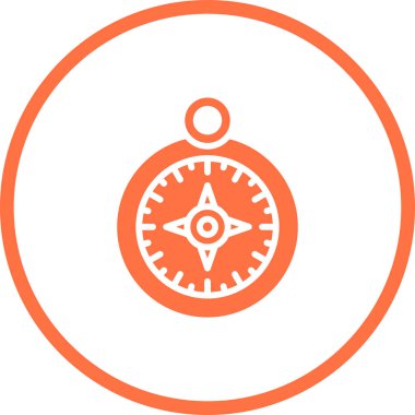 pusula simgesi web basit illüstrasyon