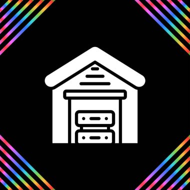 Veri Deposu Web simgesi basit illüstrasyon