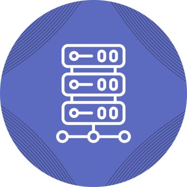 veritabanı simgesi, vektör illüstrasyonu basit tasarım