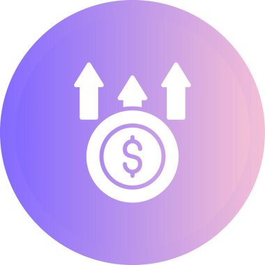 Maliyet web simgesi basit illüstrasyon