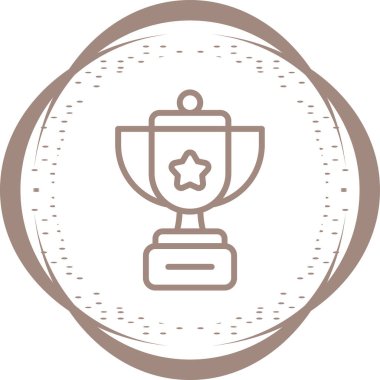 kupa web simgesi vektör illüstrasyonu 