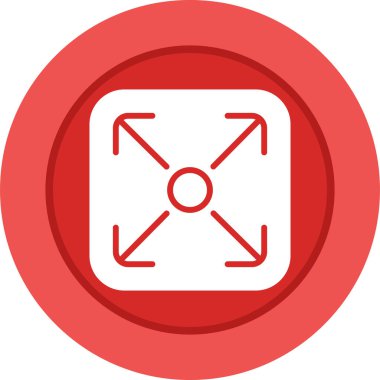 Web simgesi, vektör illüstrasyonunu yeniden boyutlandır     