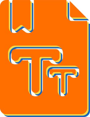 Metin Boyutu vektör çizimi