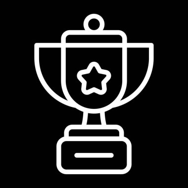 kupa web simgesi vektör illüstrasyonu 