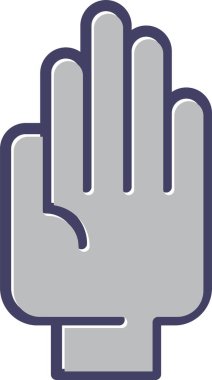 el simgesi, vektör illüstrasyonu basit tasarım