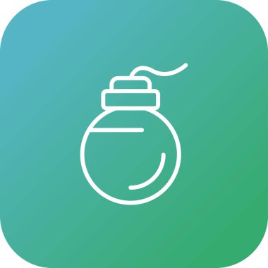 bomba ikonu web basit vektör çizimi