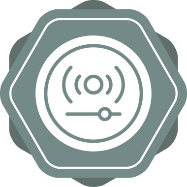 Canlı yayın simgesinin vektör illüstrasyonu