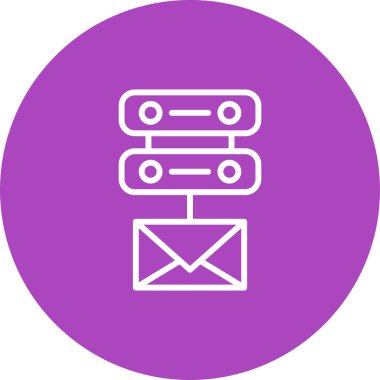 posta mektubu simgesi vektör illüstrasyon 