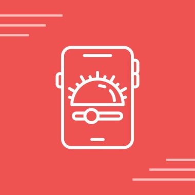 akıllı telefon simgesi, vektör illüstrasyonu basit tasarım