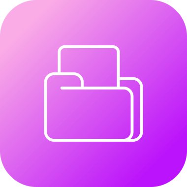 belge web simgesi vektör illüstrasyonu