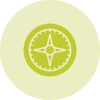 pusula simgesi web basit illüstrasyon