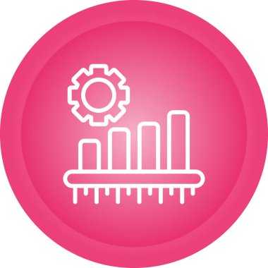  çubuk grafik vektör illüstrasyonu