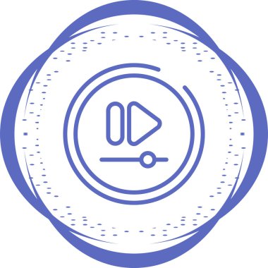 Video Hızlı İleri Düğmesi modern simgesinin vektör illüstrasyonu