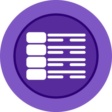 Bir Menü simgesinin vektör çizimi