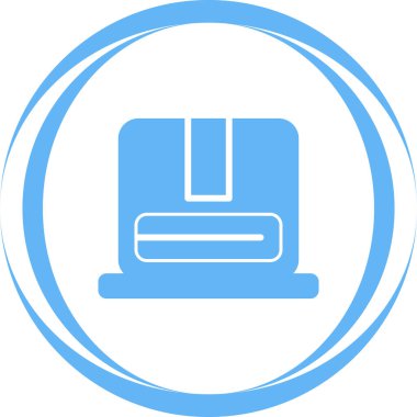 Paket teslim simgesi, vektör illüstrasyonu  