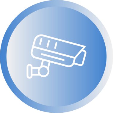 ccTV kamera simgesinin vektör illüstrasyonu 