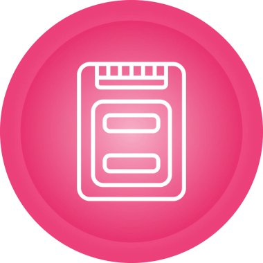 Ssd dosya biçimi vektör illüstrasyonu