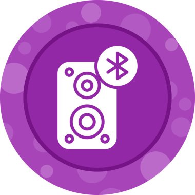 Taşınabilir Bluetooth Hoparlörünün vektör çizimi